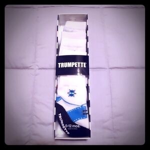 New in Box Trumpette Baby Boy Dress Shoe Socks